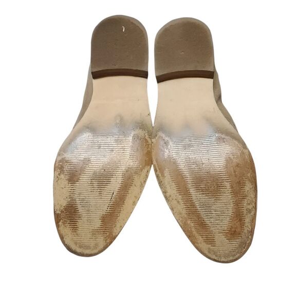 Talbots Metallic Gold Suede Leighton Tassled Loafer 8.5 - Picture 8 of 9